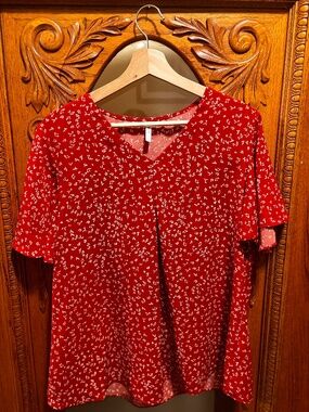 Anyally Tulip Sleeve Chiffon Blouse, Soft for Summer Size L